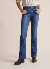 Bimbi Bootleg Long Jean - Mid Wash