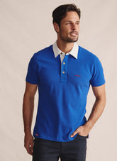 Fitzroy Short Sleeve Polo - Mid Blue
