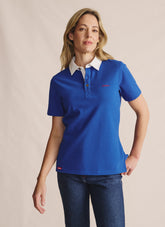 Tuli Short Sleeve Polo - Mid Blue
