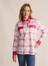 Spencer Full Placket Work Shirt - Pink