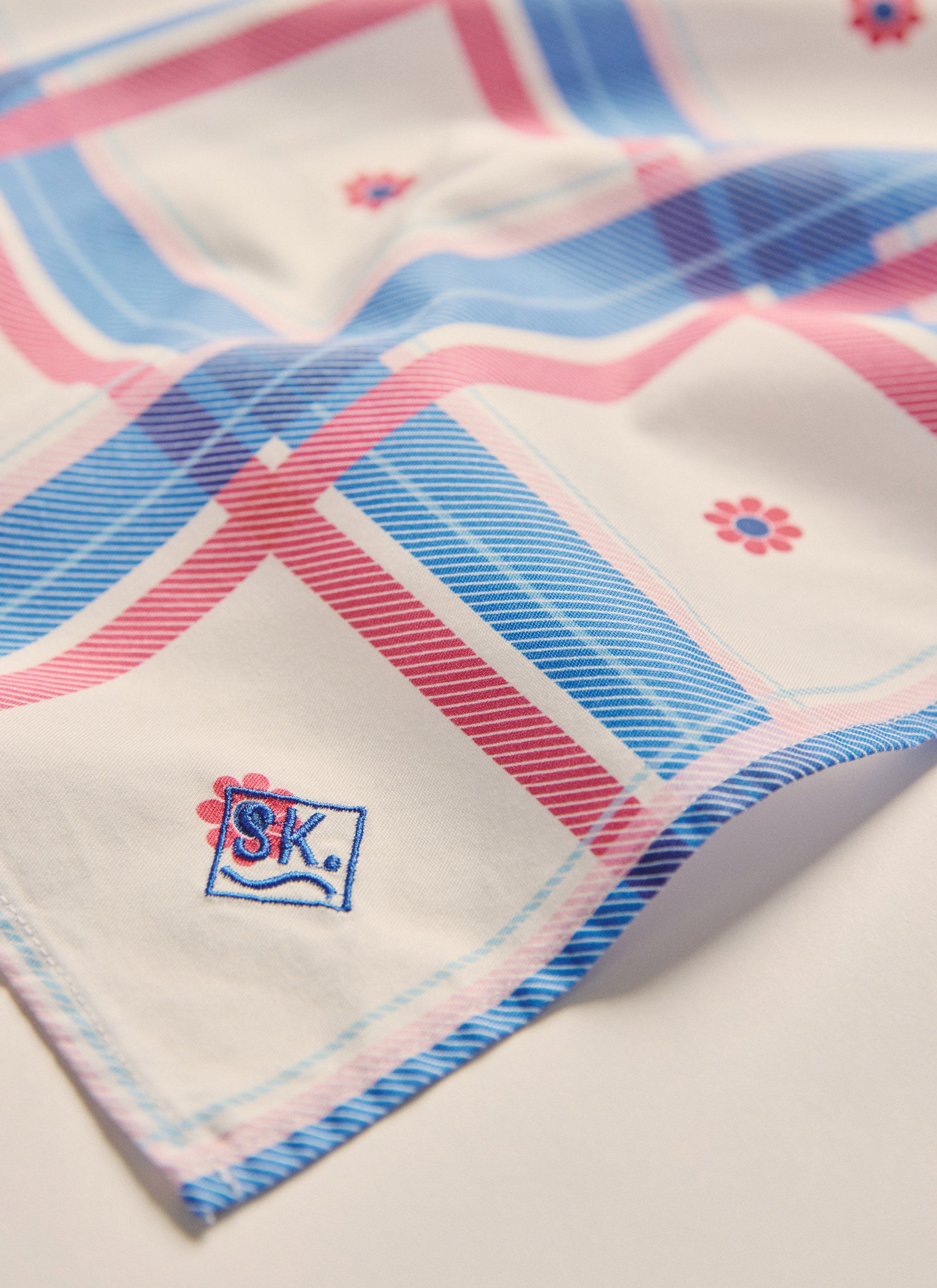 Parachilna Bandana - Mid Blue Check