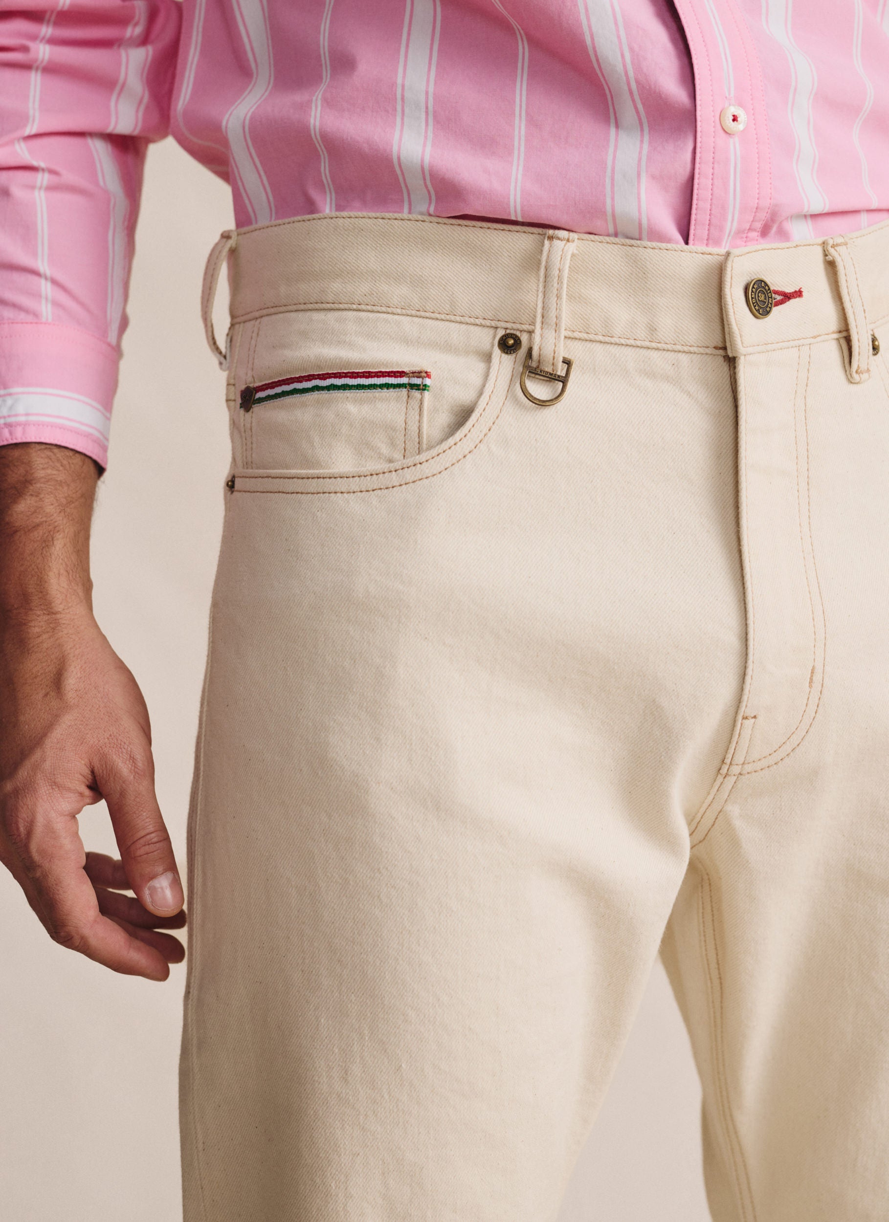 Camden Long Jean - Ecru