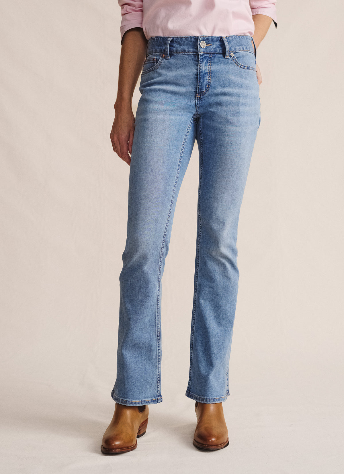 Bimbi Bootleg Long Jean - Light Wash