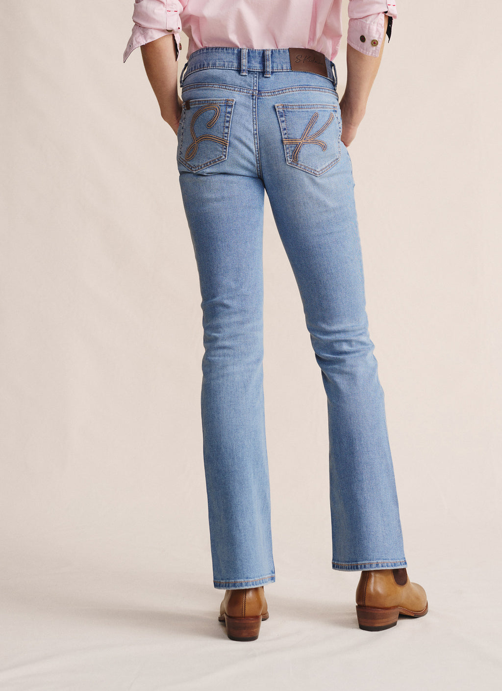 Bimbi Bootleg Long Jean - Light Wash