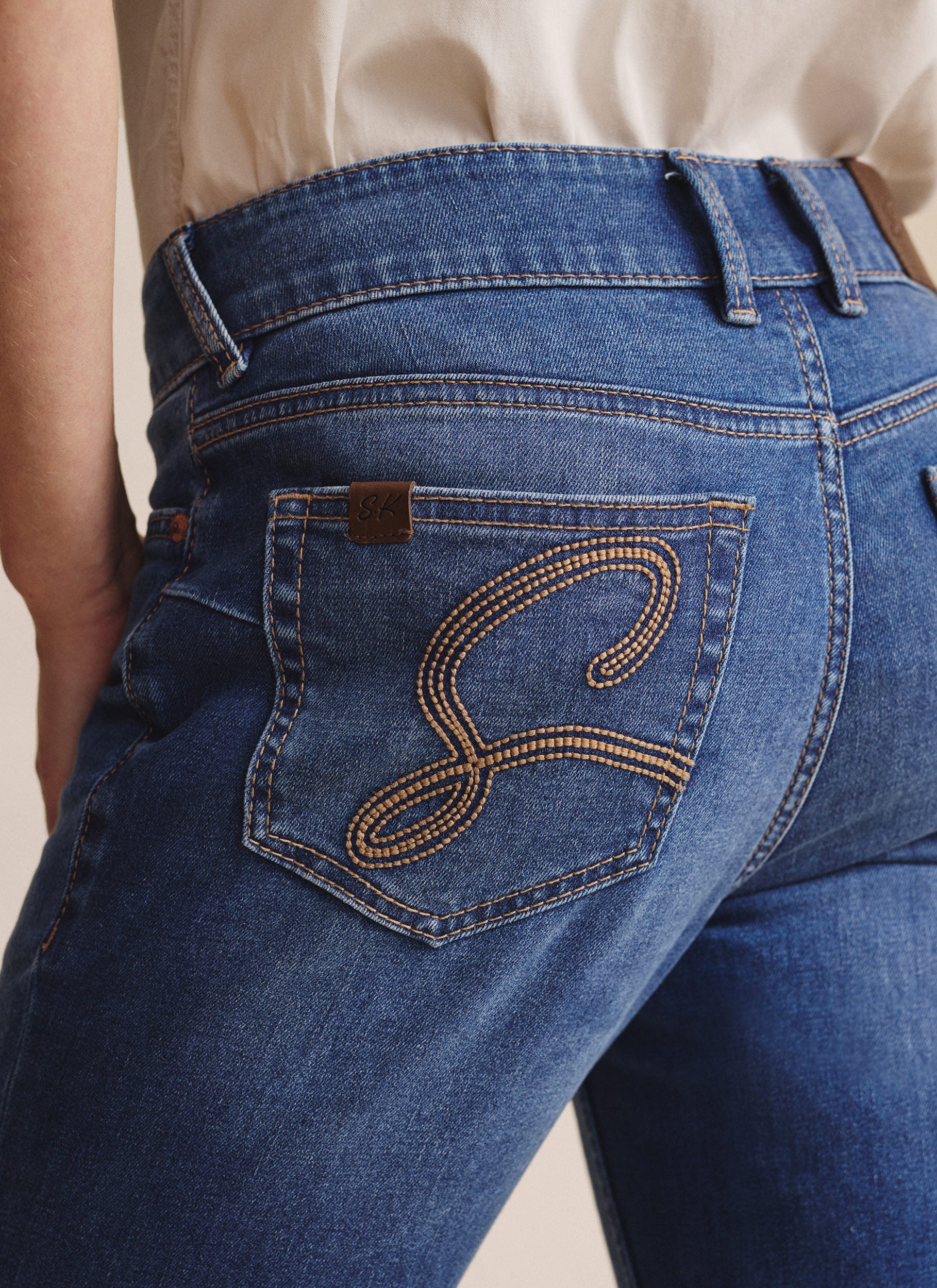 Bimbi Bootleg Regular Jean - Mid Wash