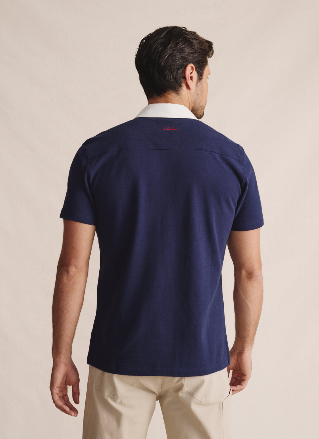 Fitzroy Short Sleeve Polo - Navy