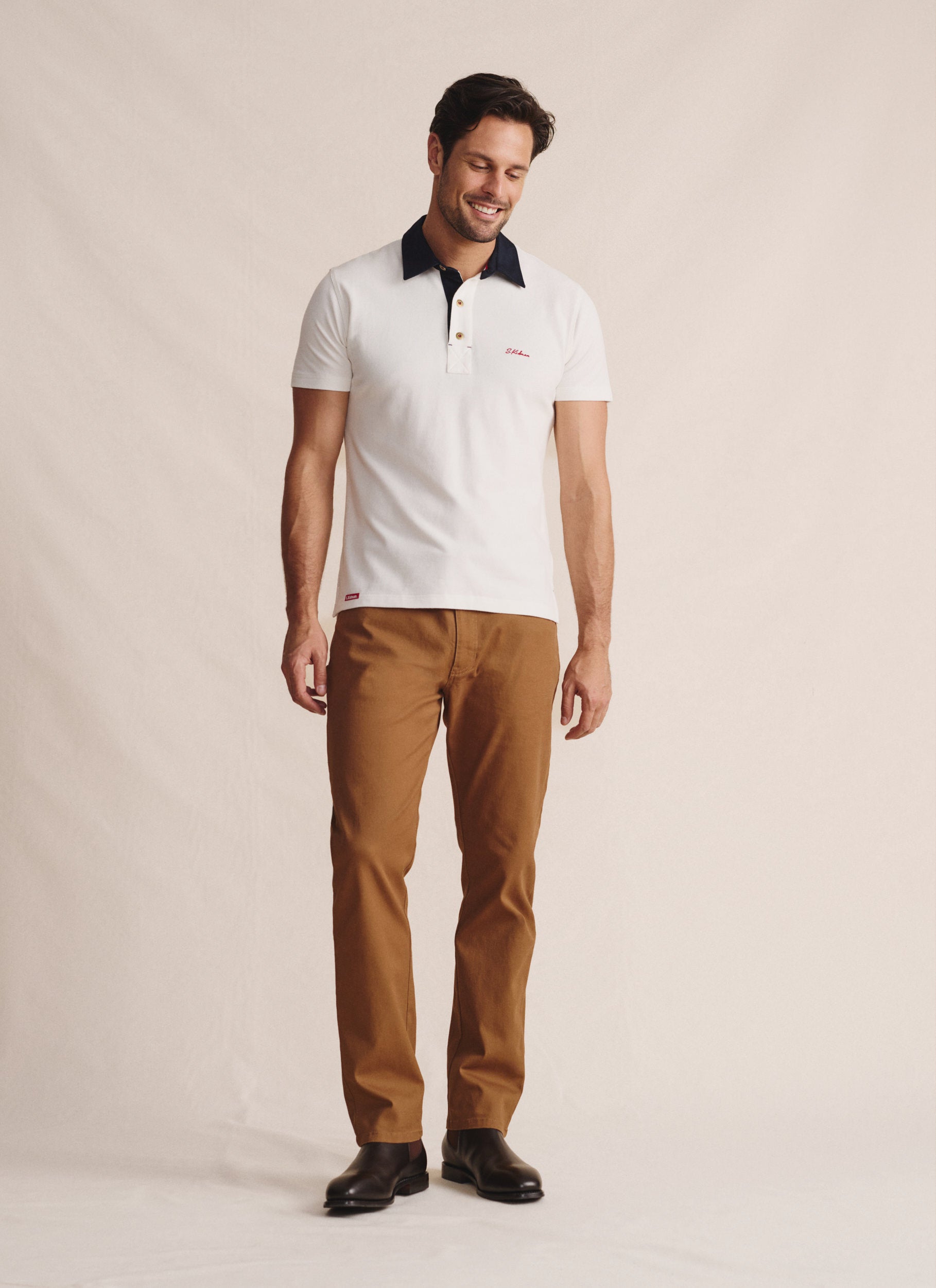 Fitzroy Short Sleeve Polo - White