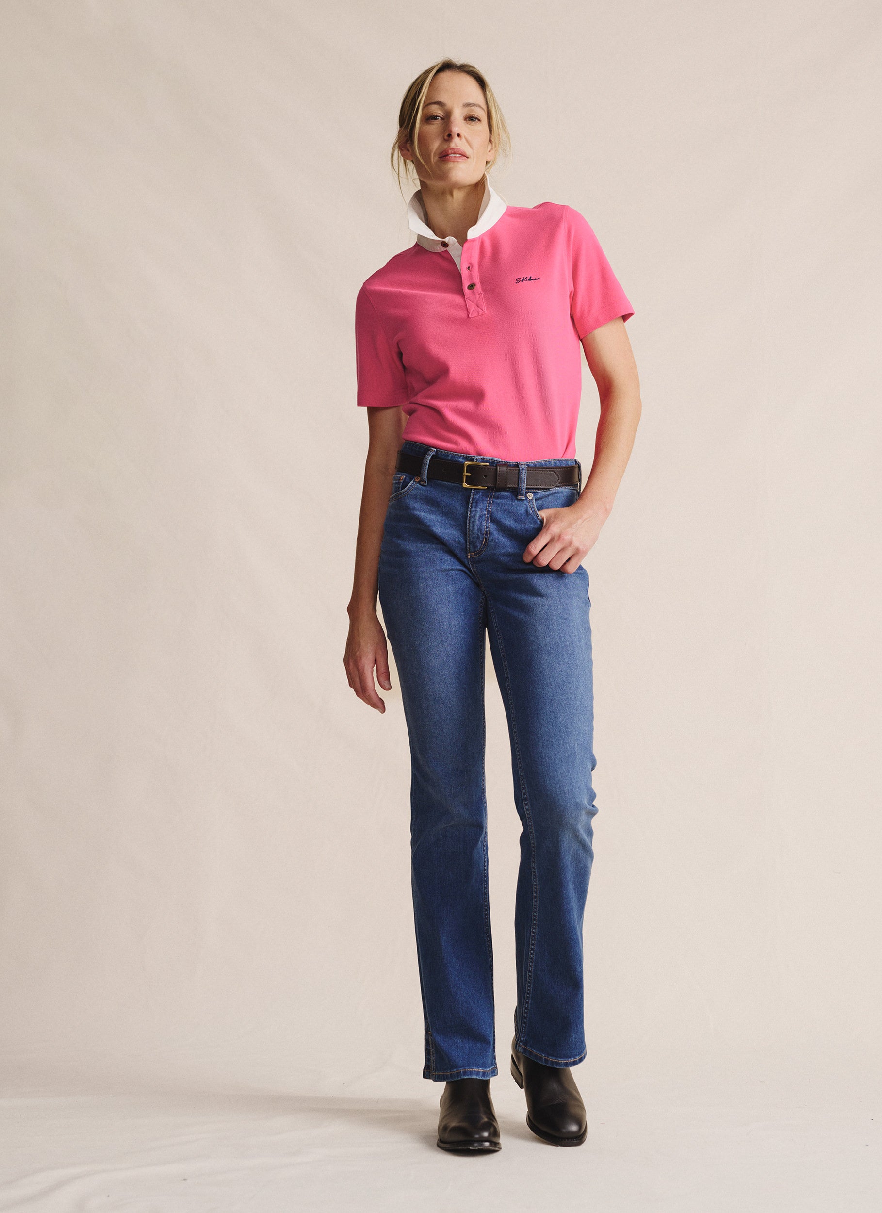 Tuli Short Sleeve Polo - Pink