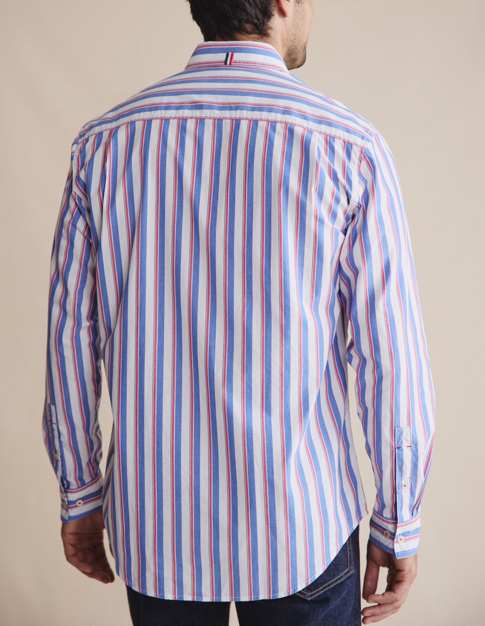 Dexter Long Sleeve Shirt - Mid Blue