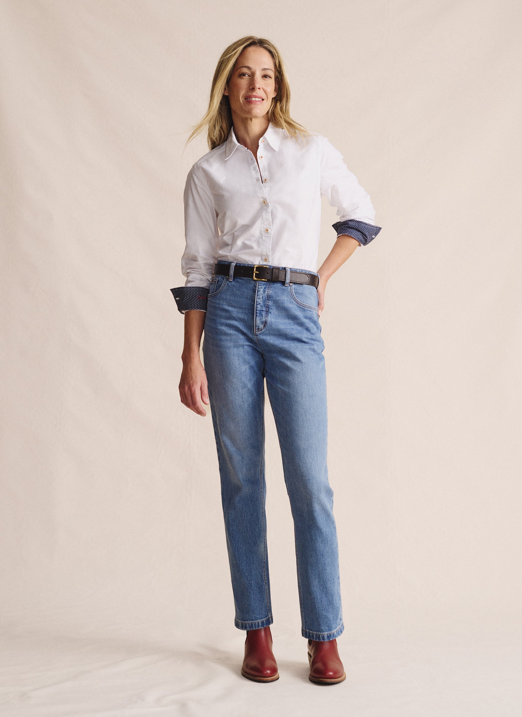 Lennard Long Sleeve Shirt - White