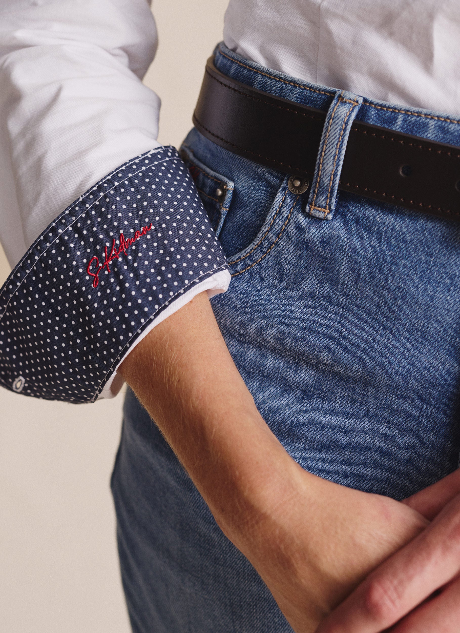 Lennard Long Sleeve Shirt - White