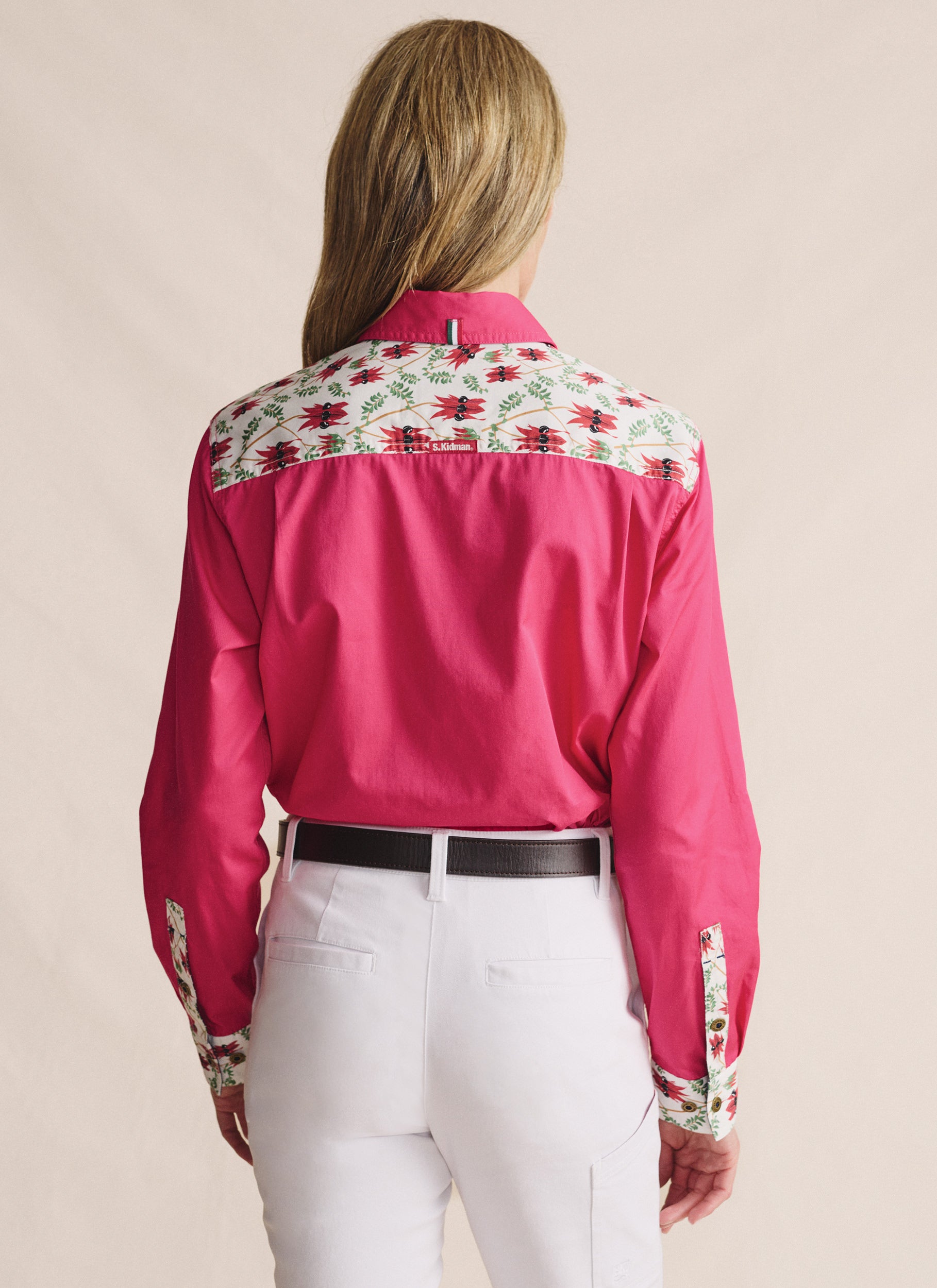 Spencer Full Placket Work Shirt - Bright Pink
