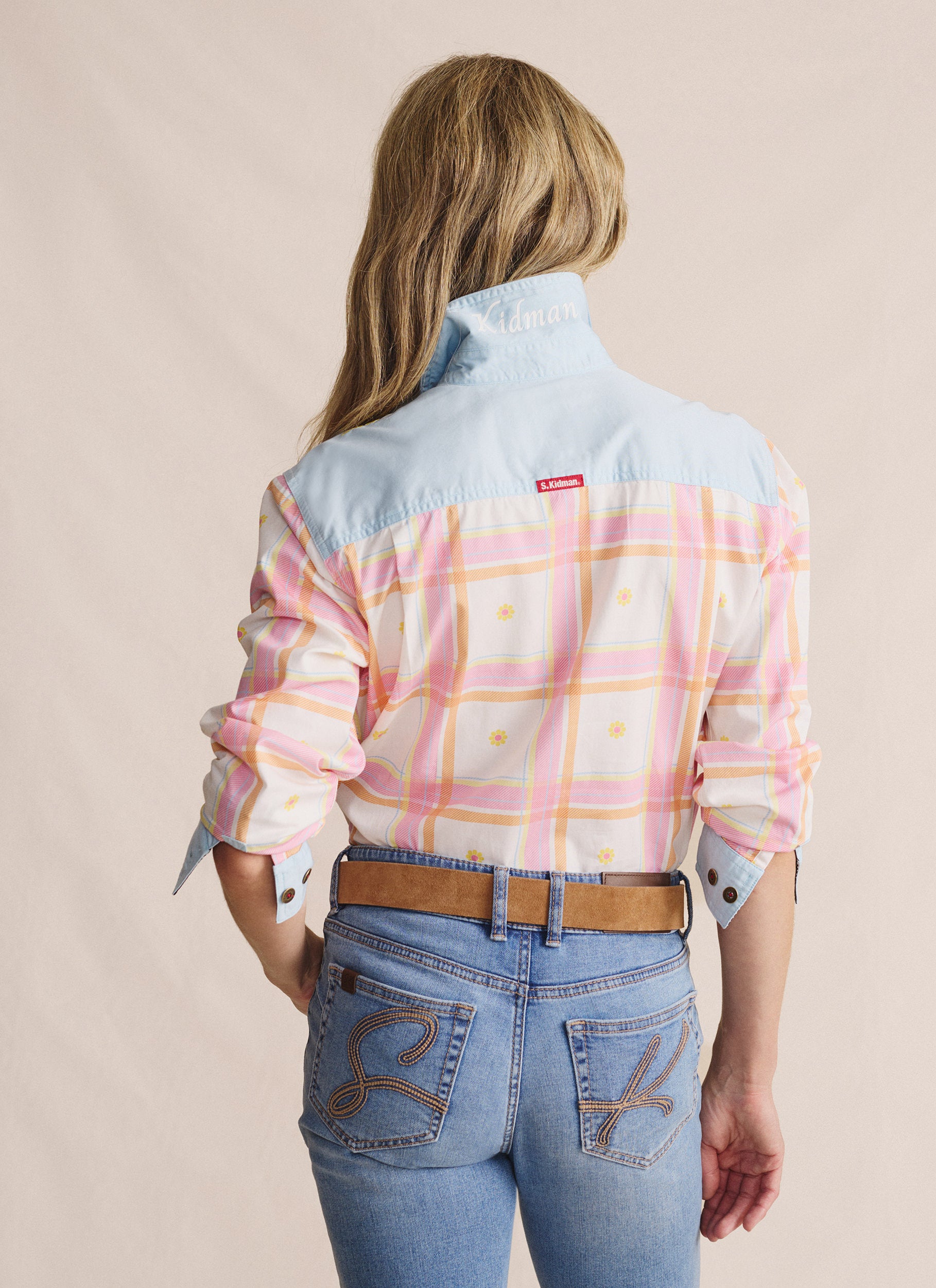 Camfield Half Placket Work Shirt - Pale Pink