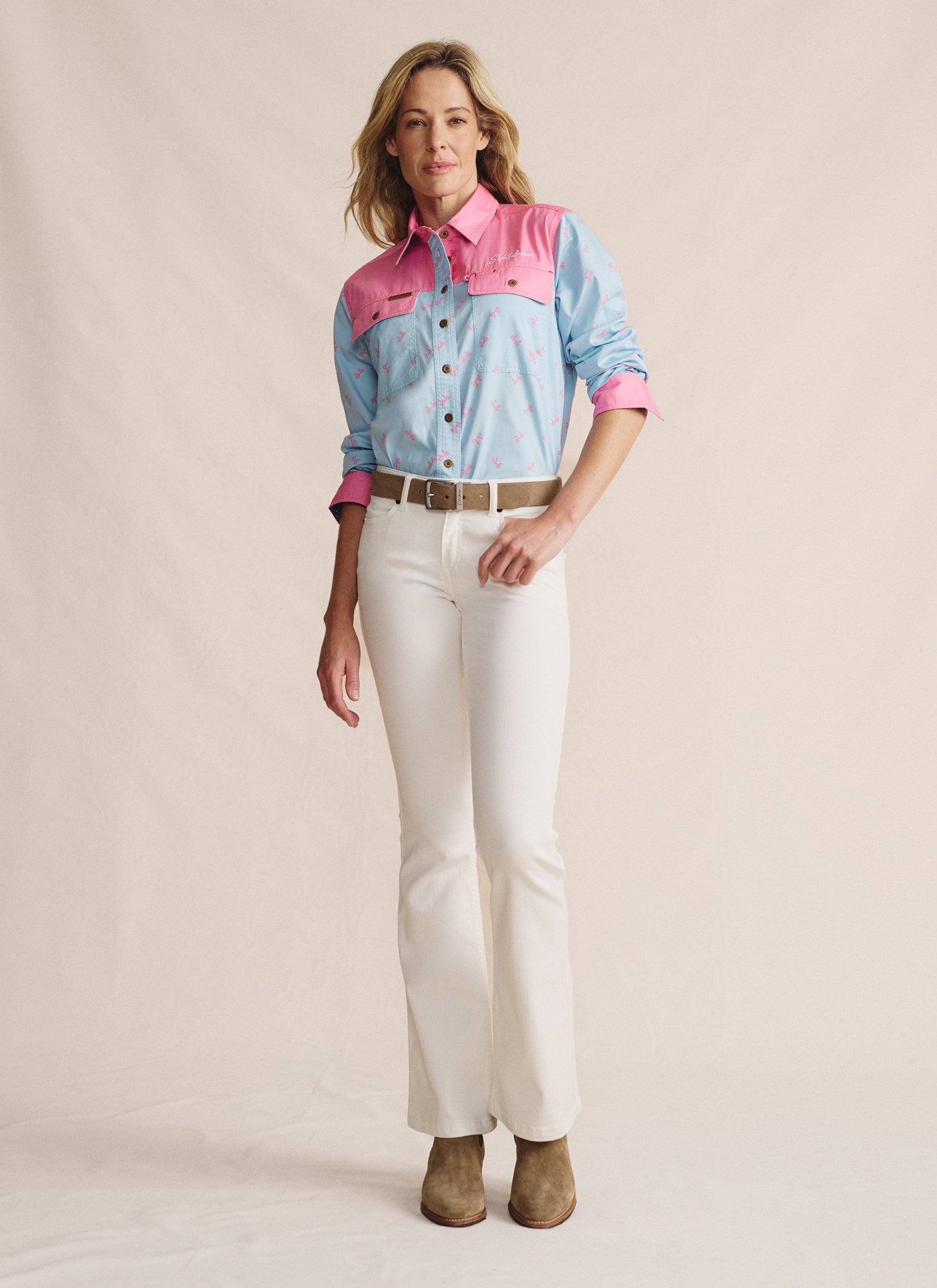 Spencer Full Placket Work Shirt - Sky Blue