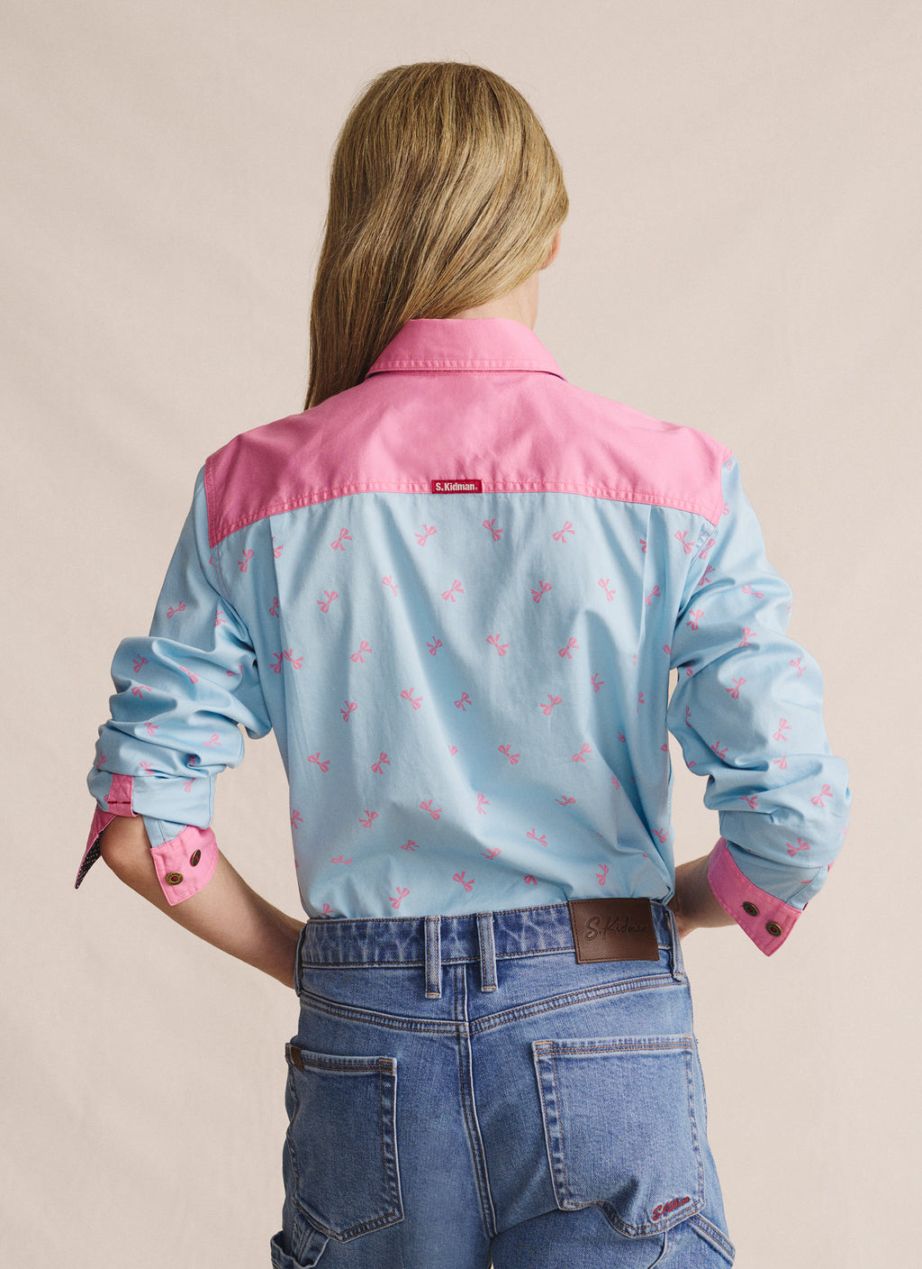 Camfield Half Placket Work Shirt - Sky Blue