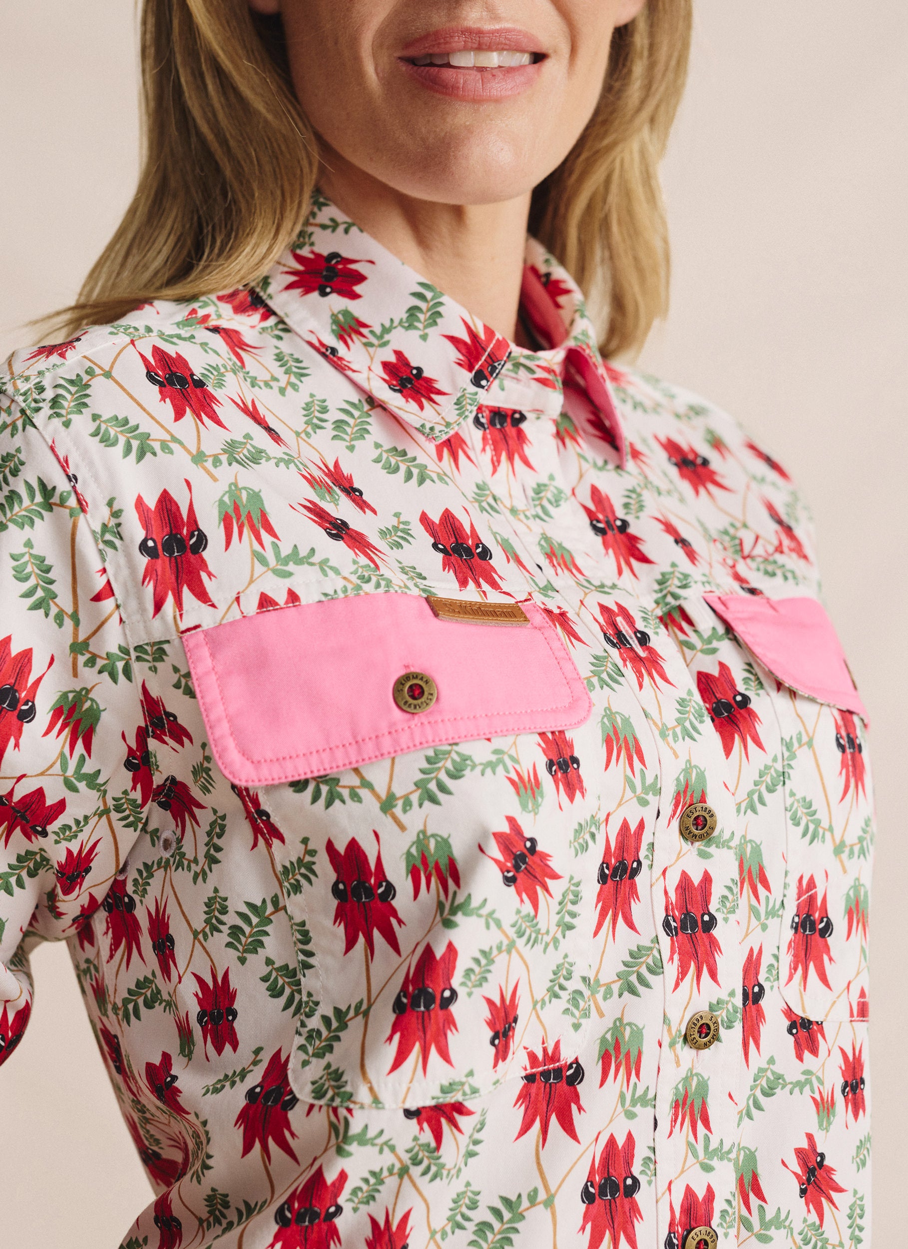 Spencer Full Placket Work Shirt - White