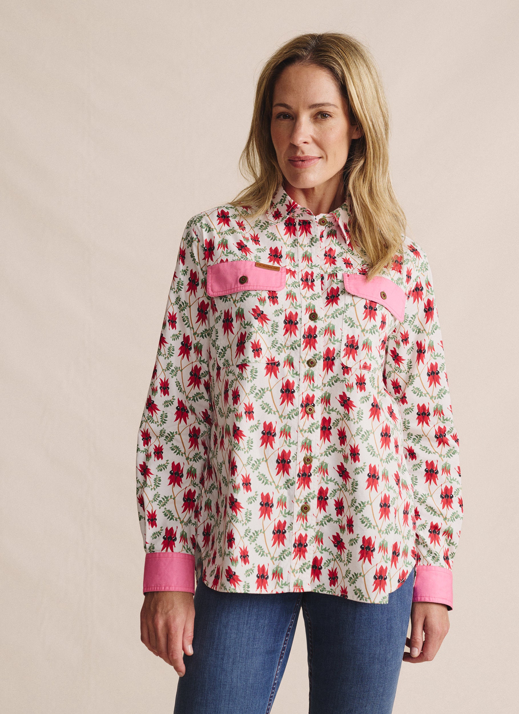 Spencer Full Placket Work Shirt - White