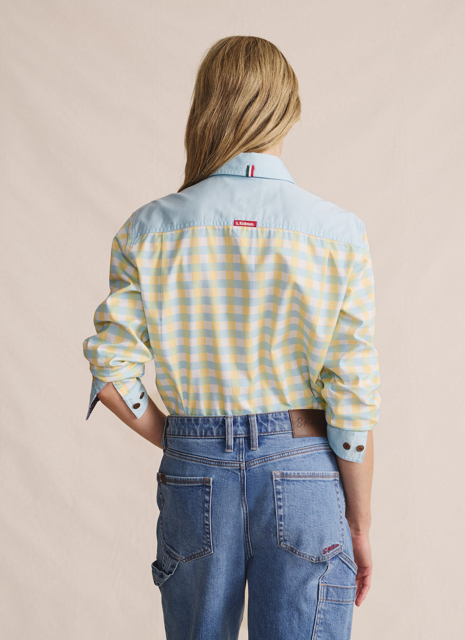 Camfield Half Placket Work Shirt - Sky Blue