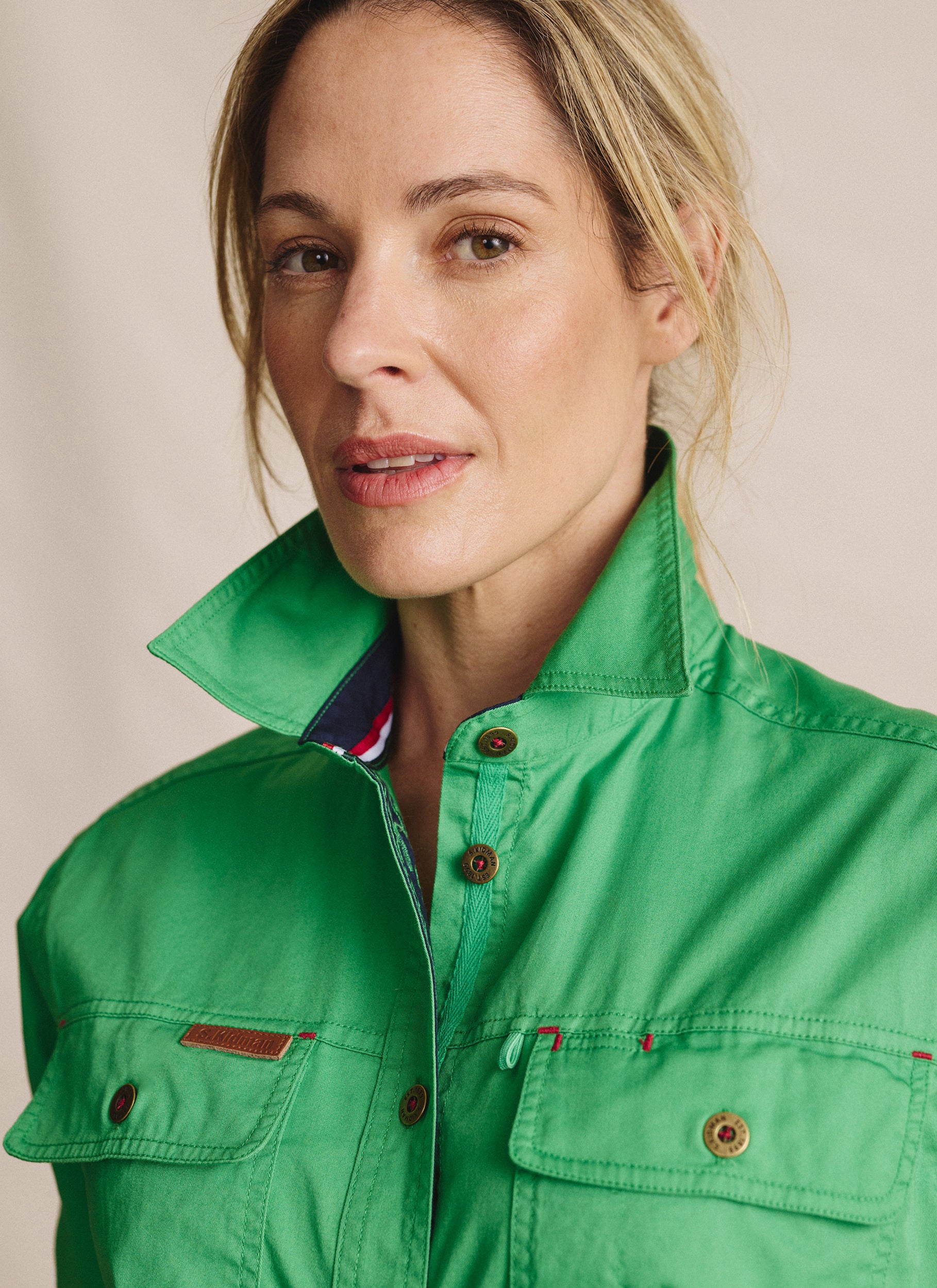 Spencer Full Placket Work Shirt - Green