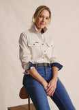 Spencer Full Placket Work Shirt - Stone