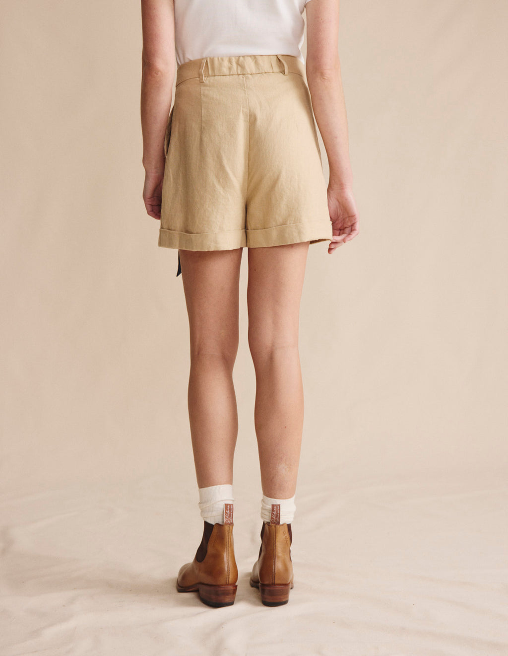 Leura Linen Short - Palomino