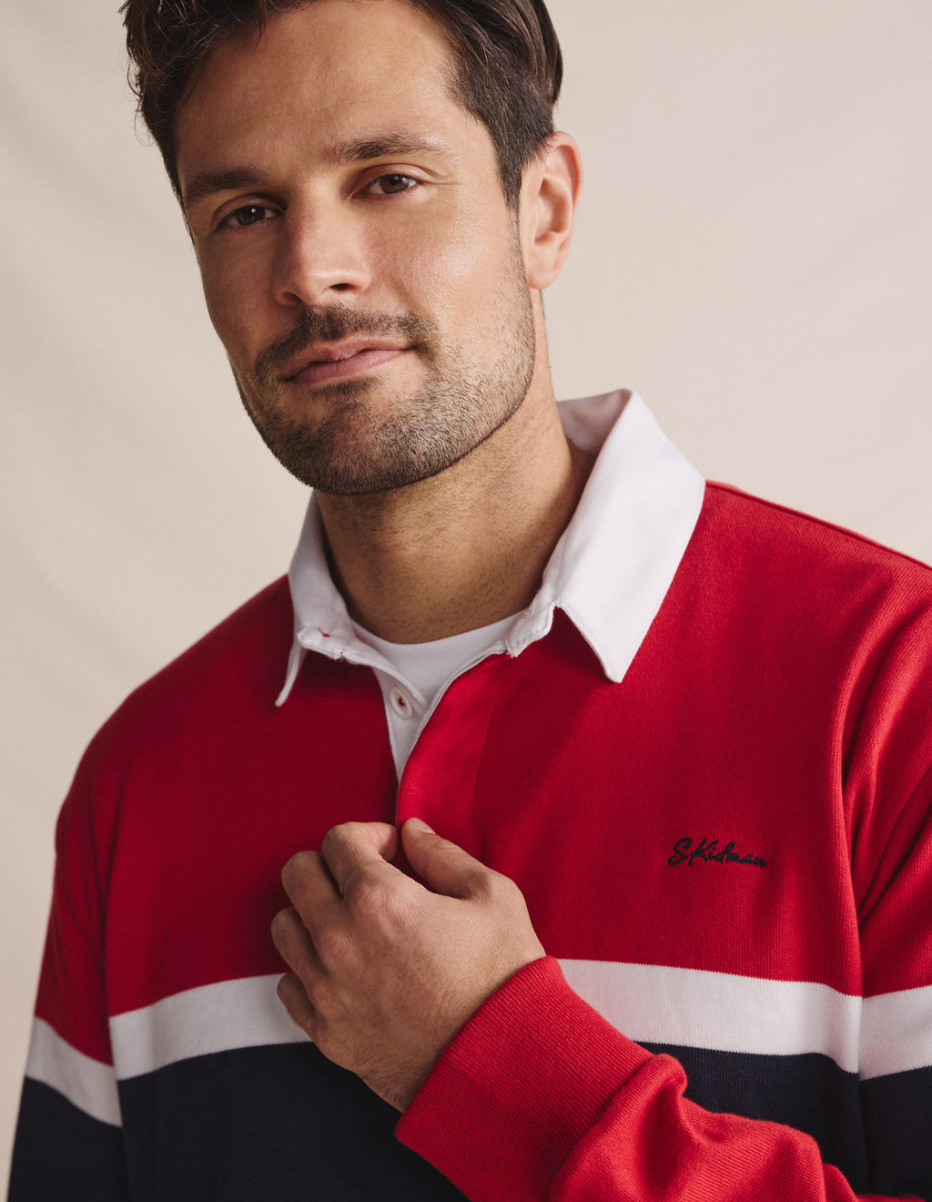 Edgeworth Club Stripe Rugby - Red