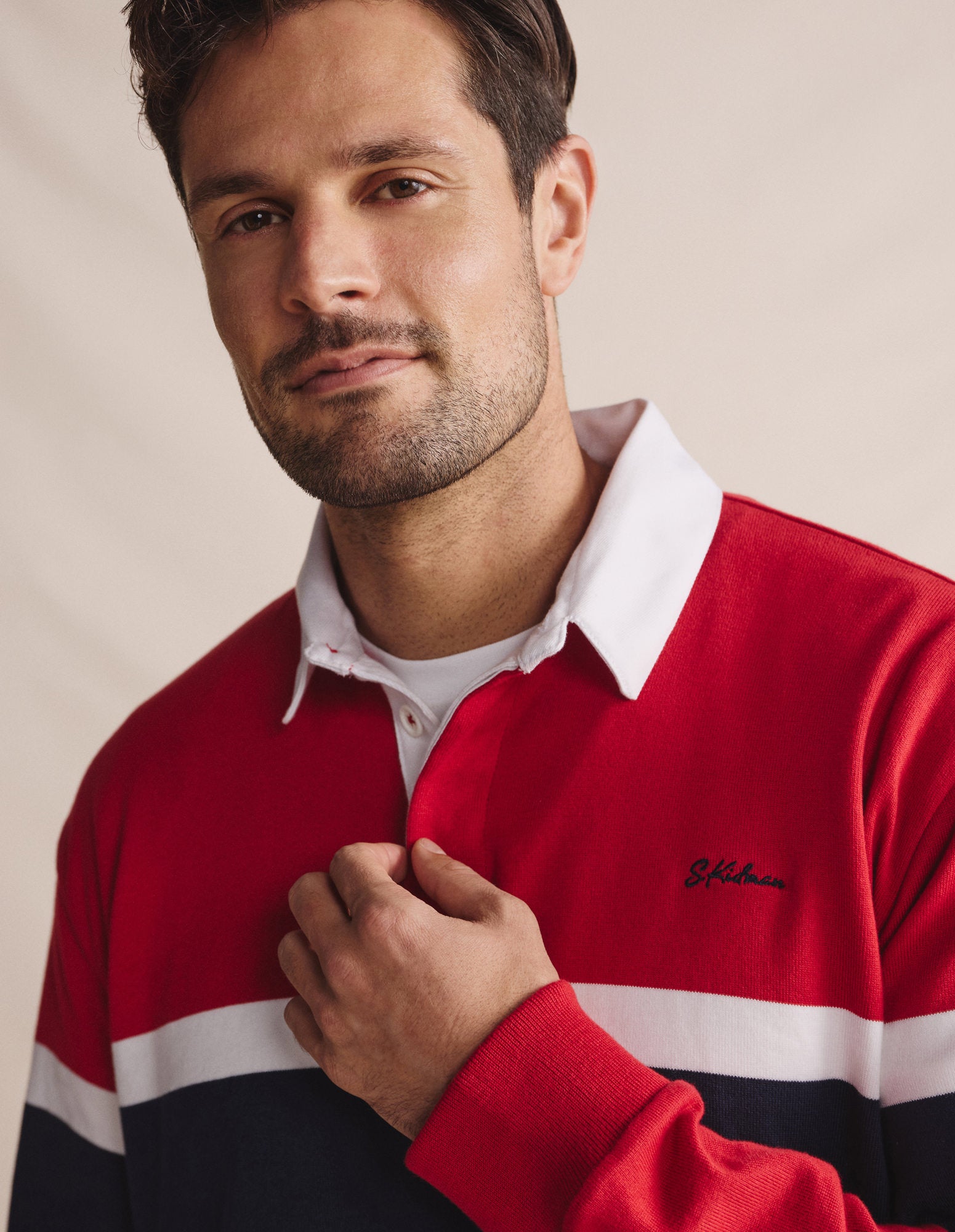 Edgeworth Club Stripe Rugby - Red