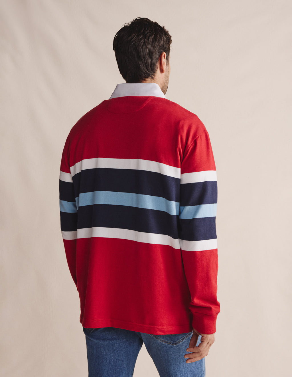 Edgeworth Club Stripe Rugby - Red