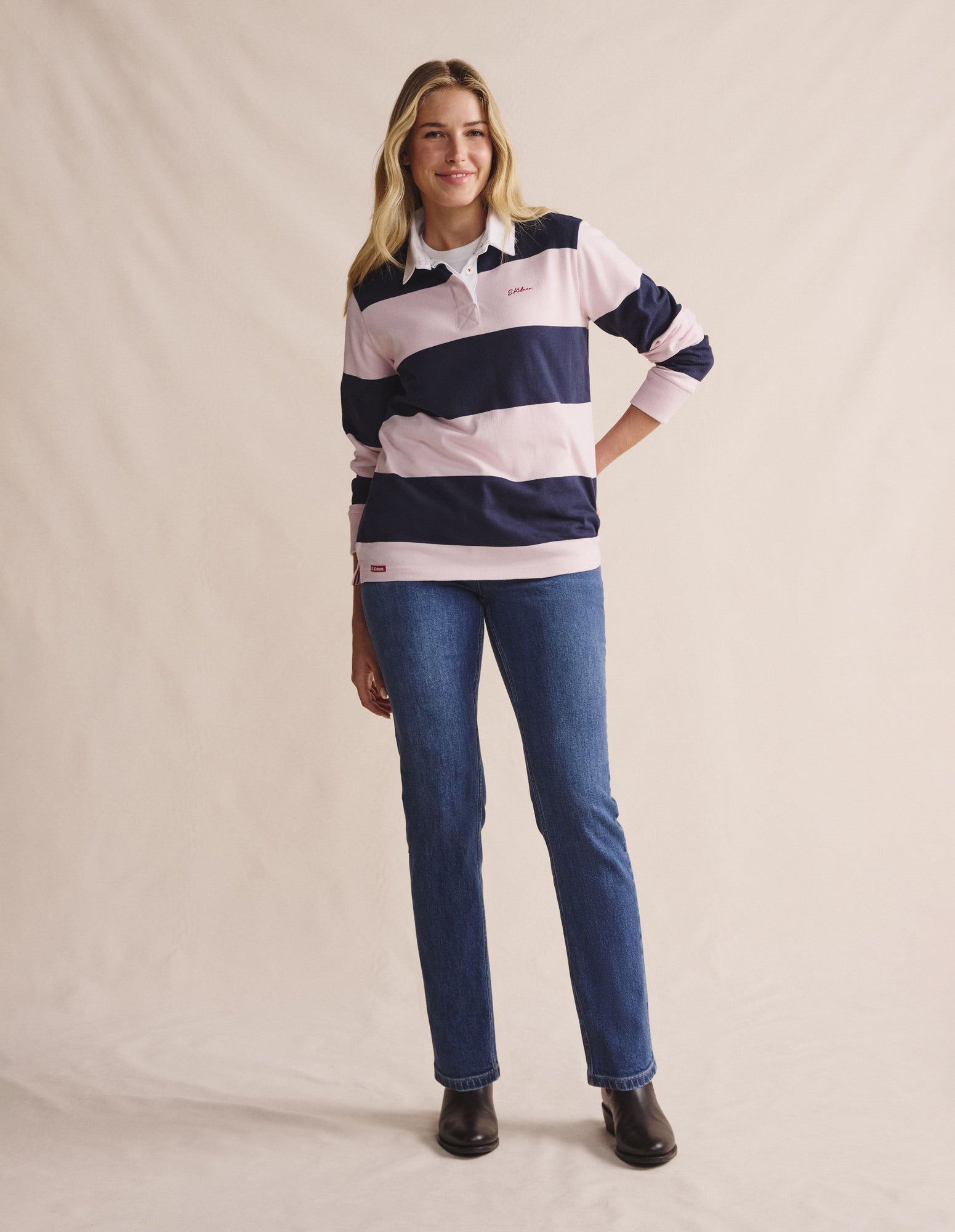 Tingha Stripe Rugby - Pink
