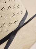 Kidman High Crown Bangora Straw Hat - Natural
