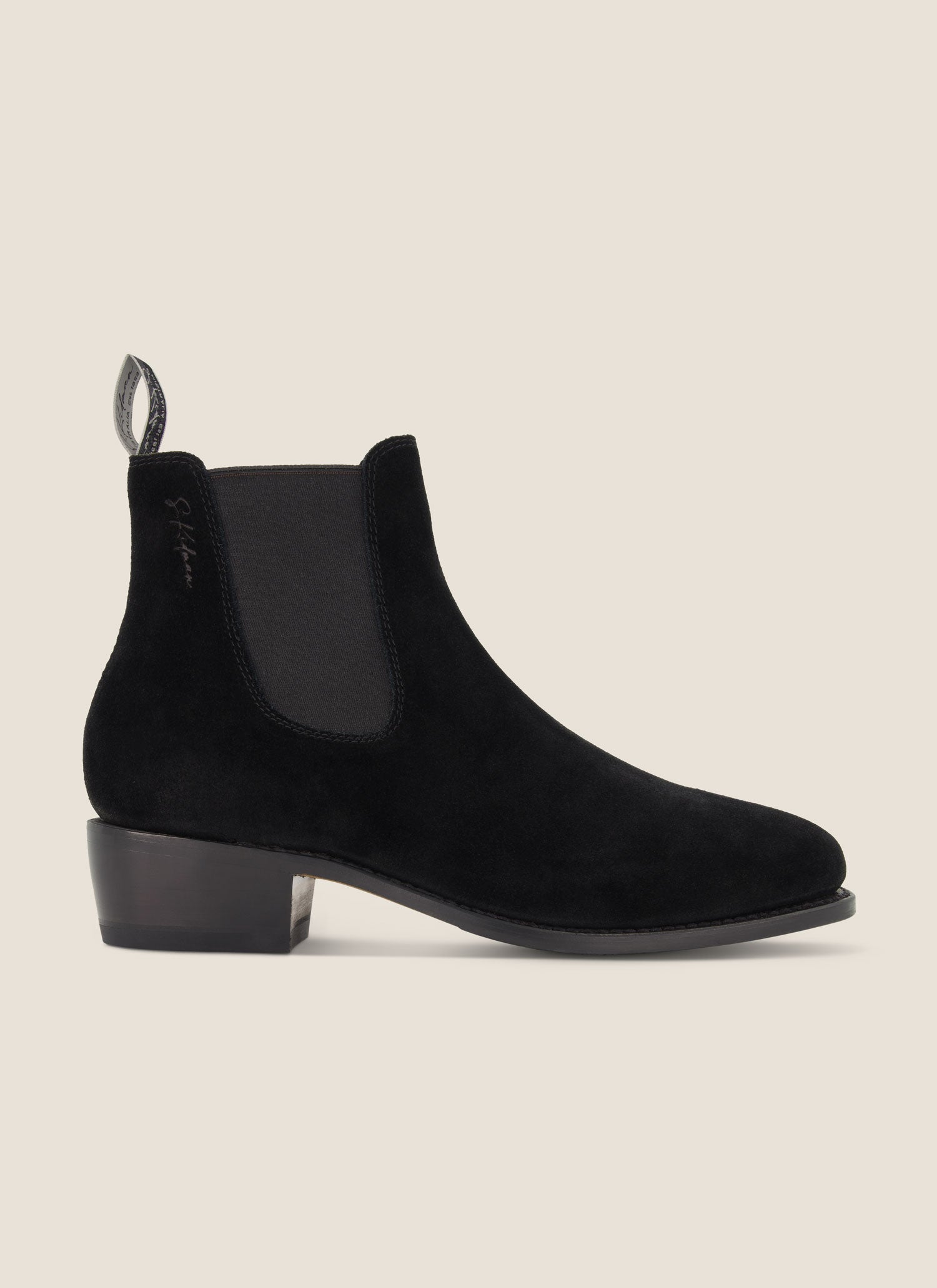 016 Matilda Suede Boot Black