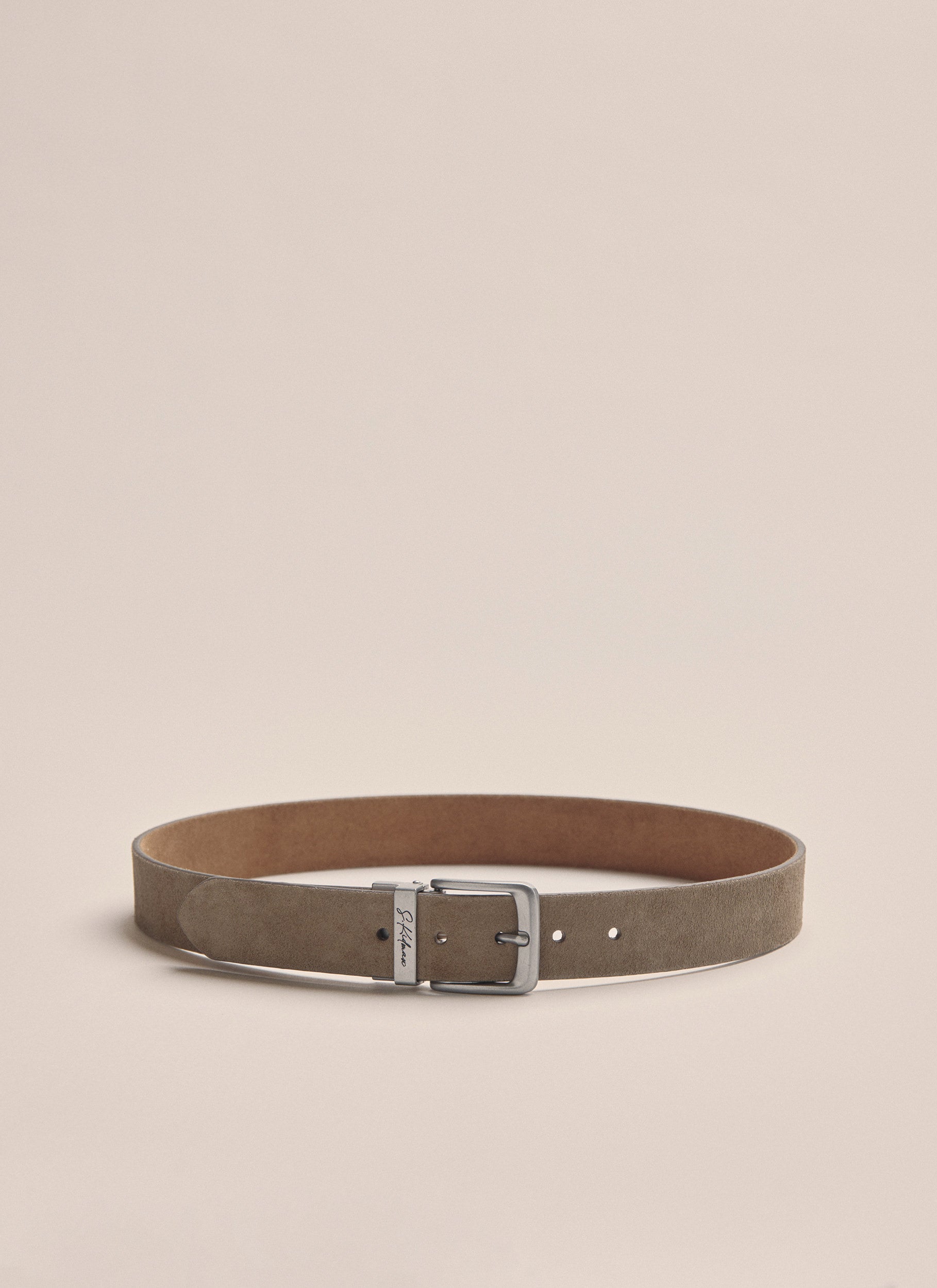 Sundown Leather Belt - Mushroom