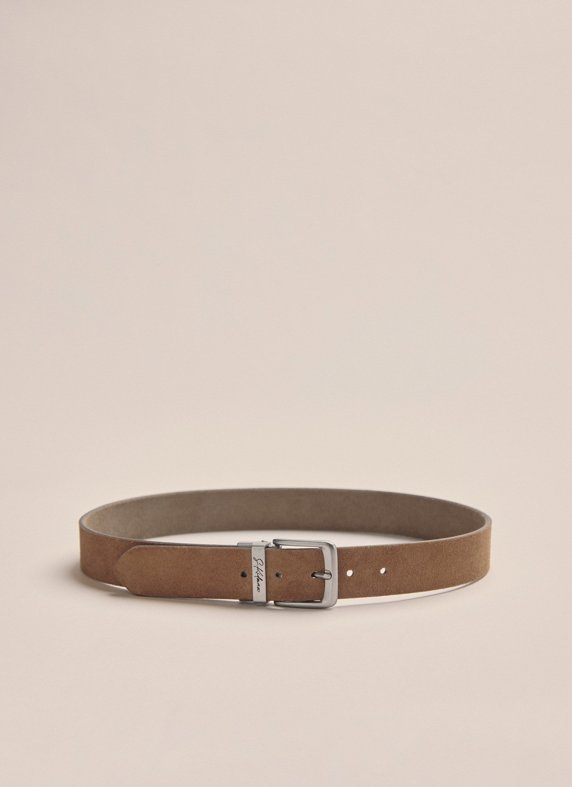 Sundown Leather Belt - Mushroom