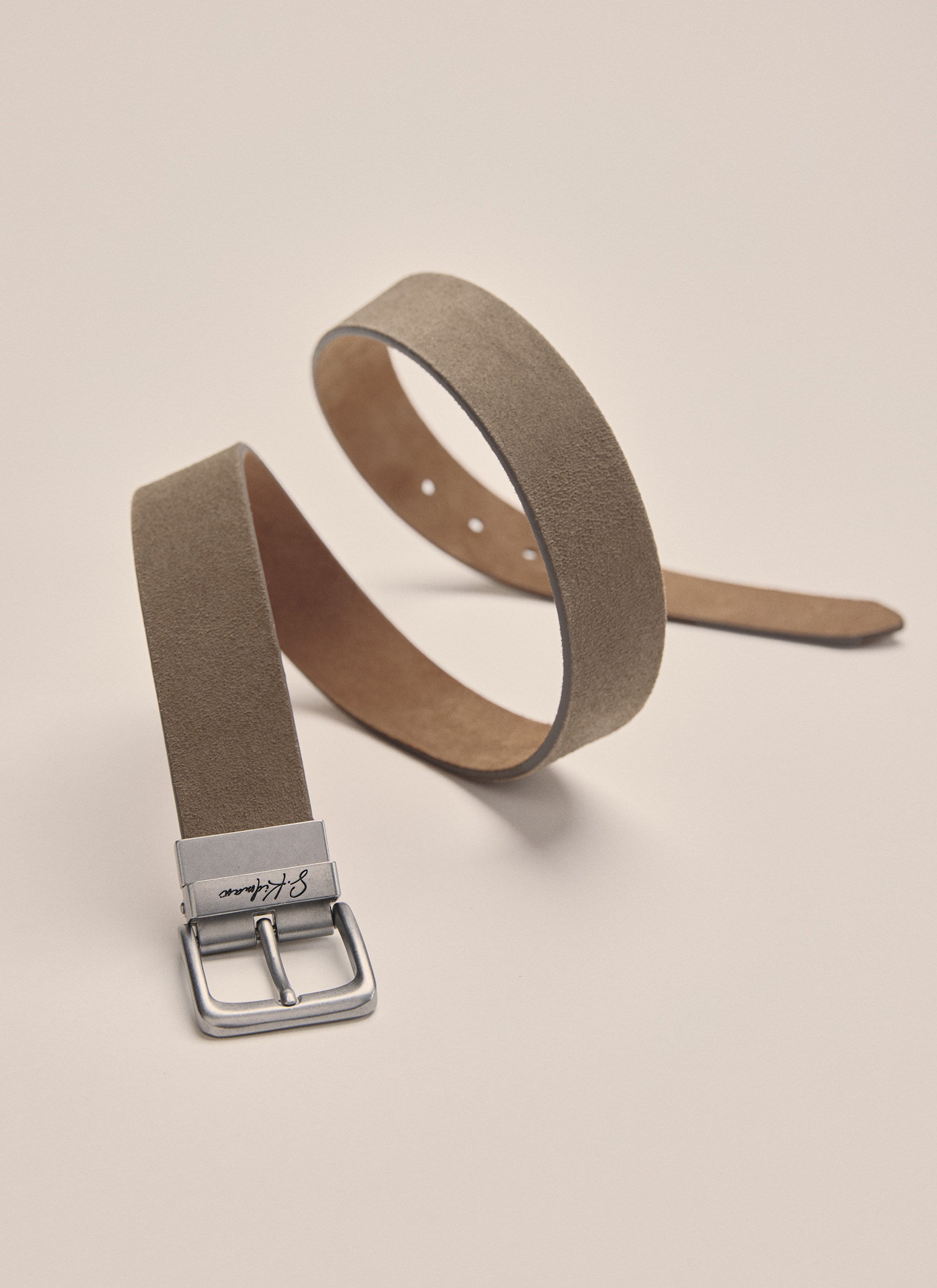 Sundown Leather Belt - Mushroom