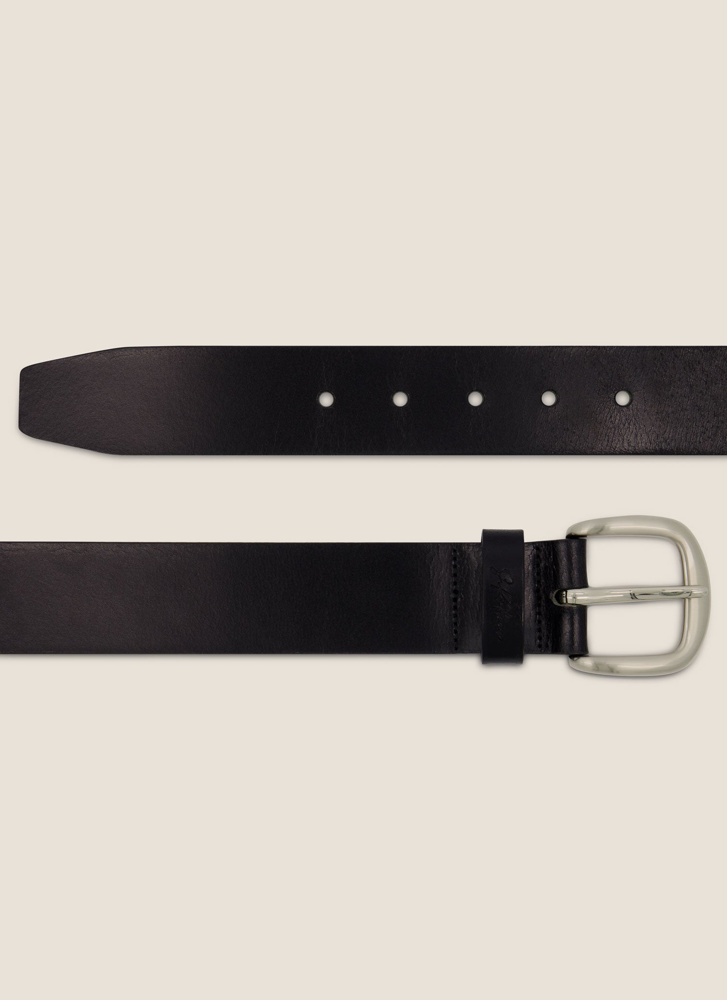 Roebuck Premium Leather Belt Black