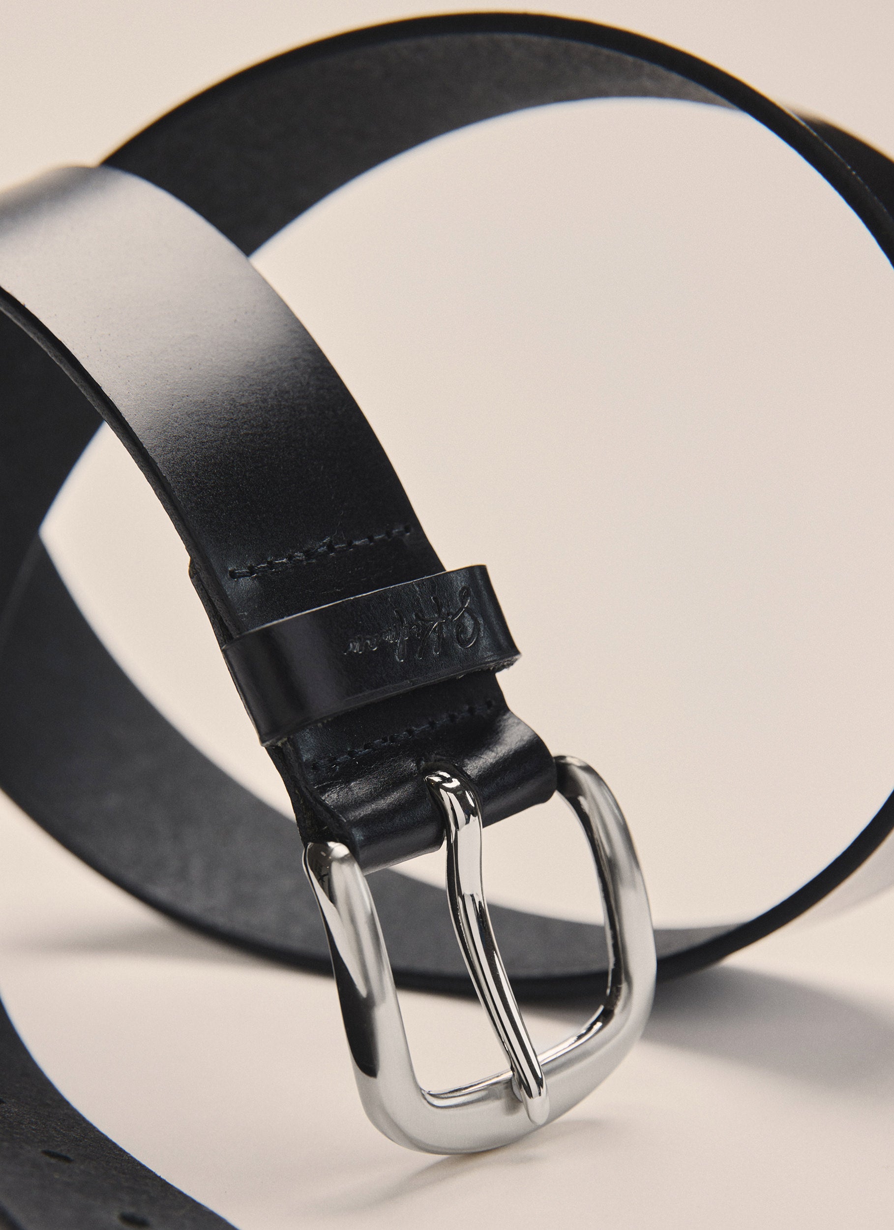 Roebuck Leather Belt - Black