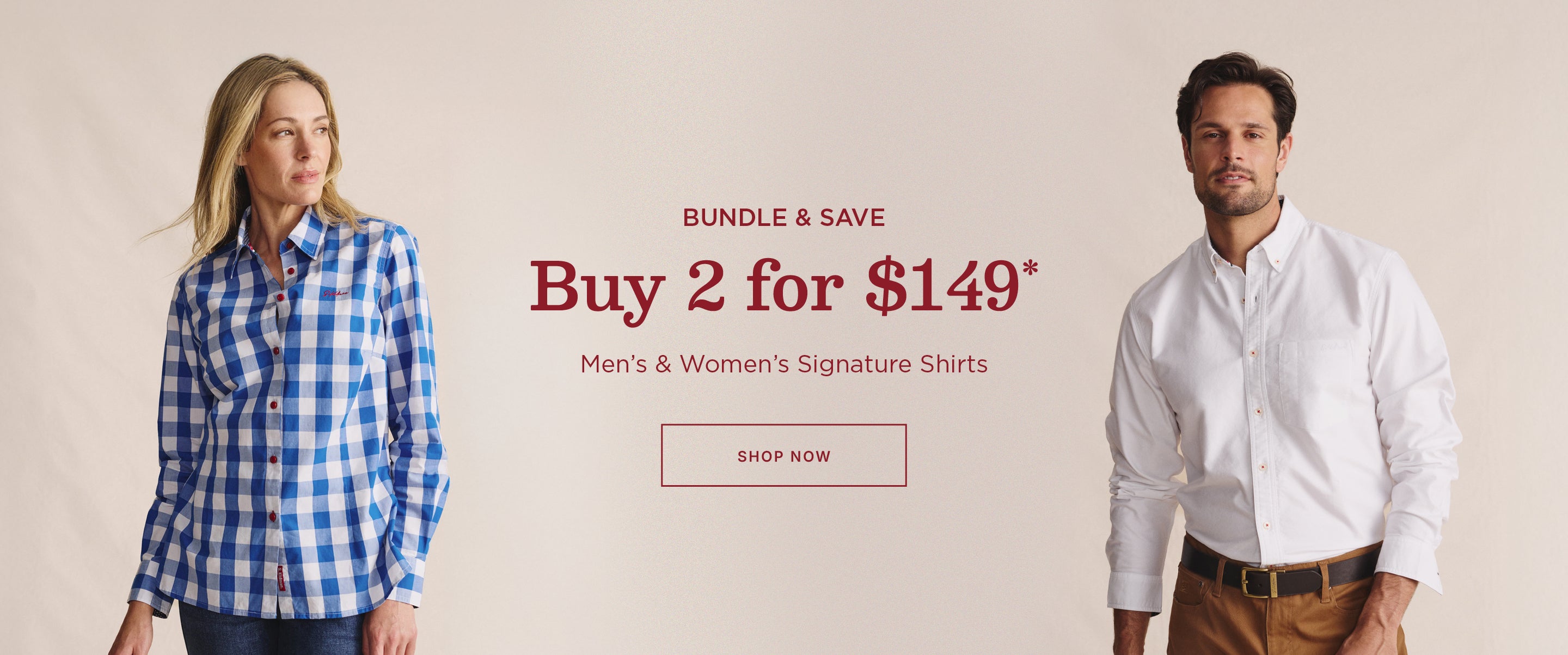 Bundle & Save | 2 Shirts for $149*