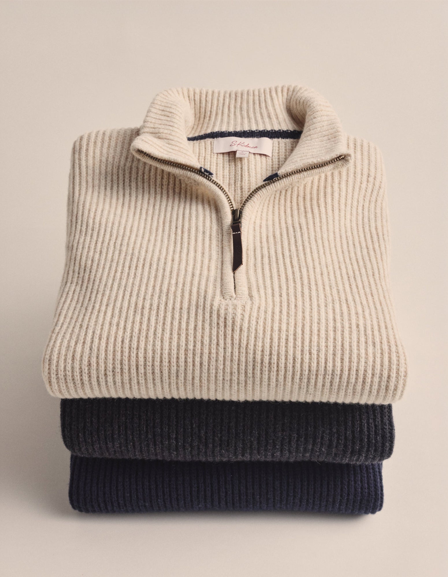 Bright 1/4 Knit Zip