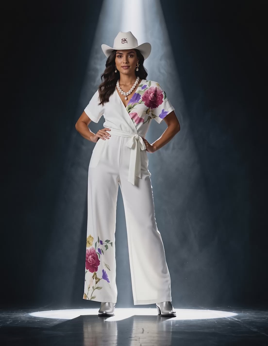 Mulga Camellia Pantsuit